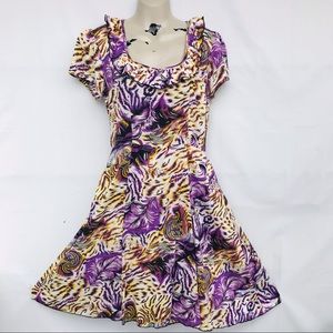 🔥Rare! Bernie Dexter Purple Ebury Pinup dress